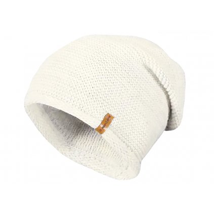 Dámská pletená zimní čepice - bílé barvy 7100382-8