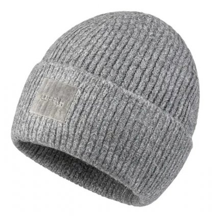 Dámská pletená zimní čepice WOOLK Olaf - tmavě šedé barvy 7100379-4