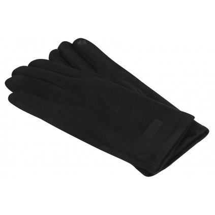 Dámské plyšové rukavice - černé barvy 9001523-9