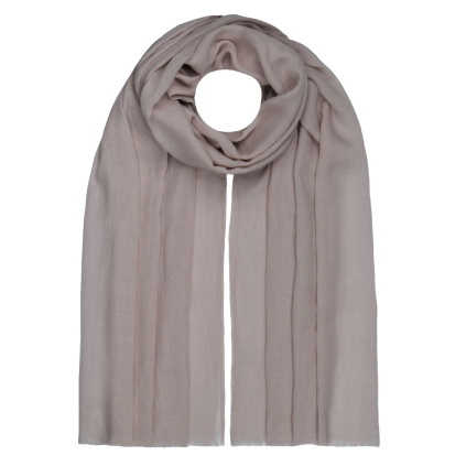 Dámský lehký obdélníkový šál 37515 - hnědé barvy 7200617-2