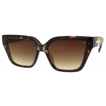 Dámské sluneční brýle, Cat Eye S3541, leopardí motiv - hnědé barvy 9001557-40
