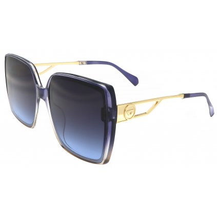 Dámské sluneční brýle Cat Eye - hranaté M3306, modré barvy 9001557-52