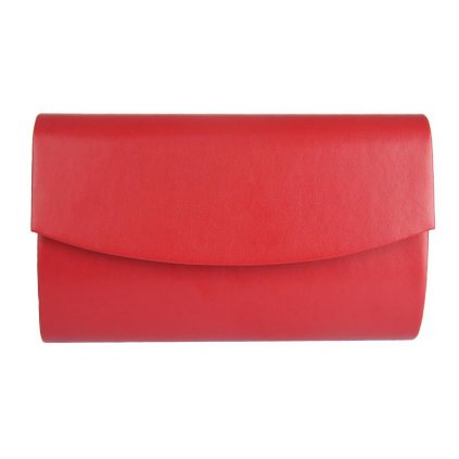 Dámská kabelka psaníčko P0244 matné, červené barvy 7300656-6