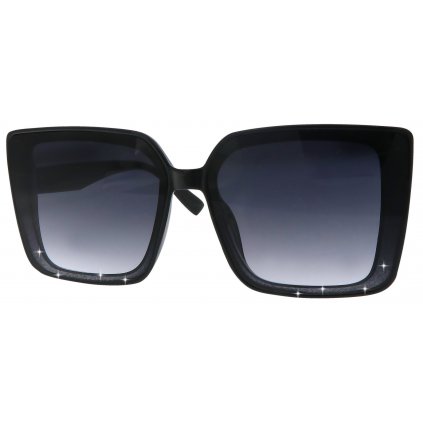 Dámské sluneční brýle Cat Eye C3139 se třpytkami, černé barvy 9001557-75