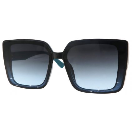Dámské sluneční brýle, čtvercové C3139 se třpytkami, modré barvy 9001557-78