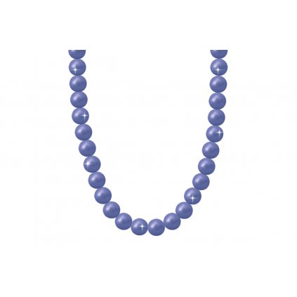 Perlový náhrdelník s umělými perlami - modré barvy 6000657-2