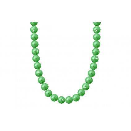 Perlový náhrdelník s umělými perlami - tmavě zelené barvy 6000657-4