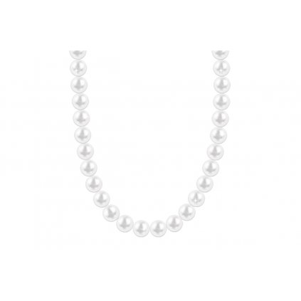 Perlový náhrdelník s umělými perlami - bílé barvy 6000657-11