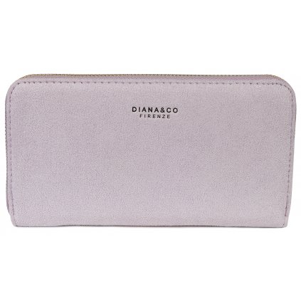 Dámská semišová peněženka Diana&Co 3390-2 fialová lila 9001660-1