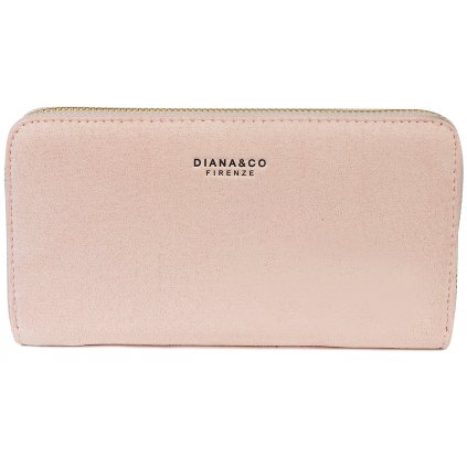 Dámská semišová peněženka Diana&Co 3390-2 světle růžová 9001660-6