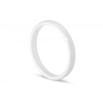 Dámský keramický prsten, bílé barvy 4000232