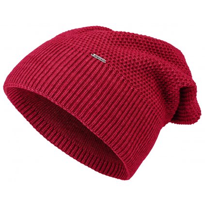 Dámská zimní čepice Wrobi C109, červené barvy 7100406-2