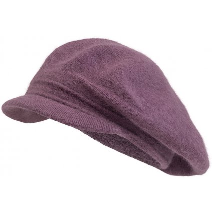 Dámský baret s kšiltem 23/130, tmavě fialové barvy 7100398-4