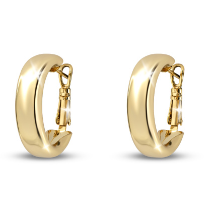 Pozlacené asymetrické kruyh Ø 2,2 cm 3050