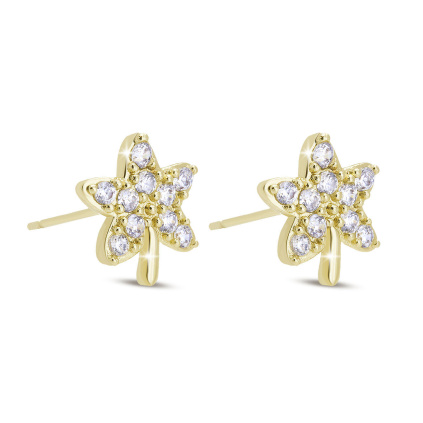 Peckové náušnice ve tvaru květiny 3318