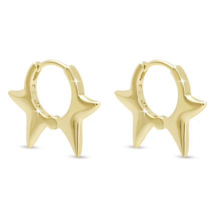 Pozlacené náušnice ve tvaru slunce 3462