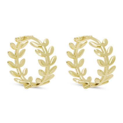 Náušnice lístky 3466