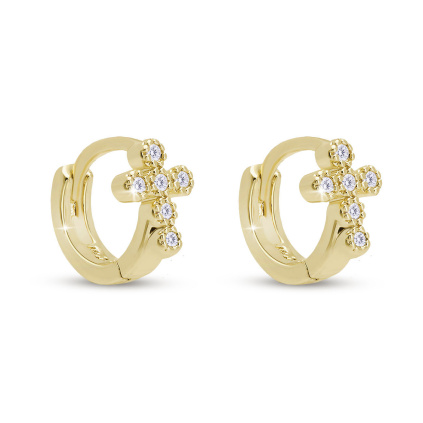 Kroužky se zirkonovými křížky 3443