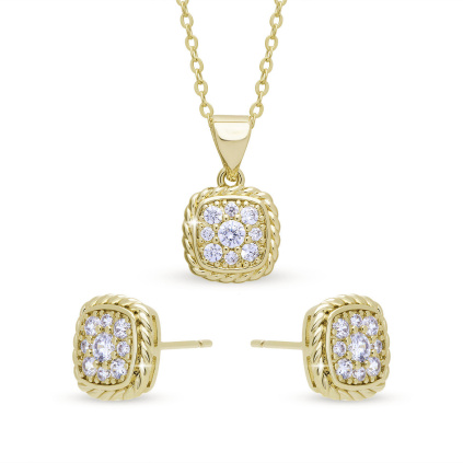 Set náušnice + řetízek 0047