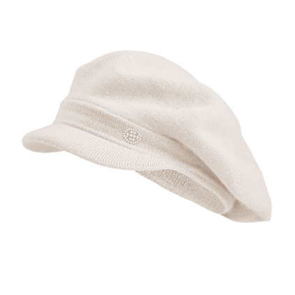 Dámský baret s kšiltem bílý 7100398-14