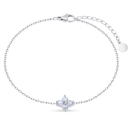 Náramek chirurgická ocel květinka 3113