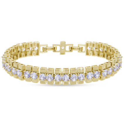 Náramek Tennis pozlacený  3109