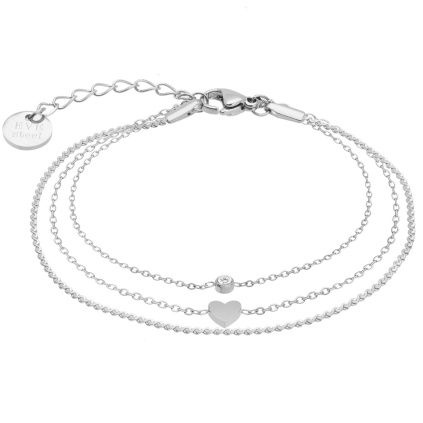 VERONA 3084 Náramek z chirurgické oceli trojitý  Ellami