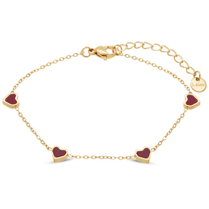 VERONA 3086 Náramek z chirurgické oceli pozlacený  Ellami