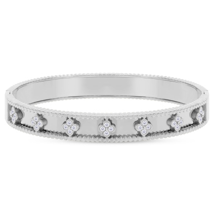 SOFIA 3088 Pevný náramek zdobený kvítky  Ellami