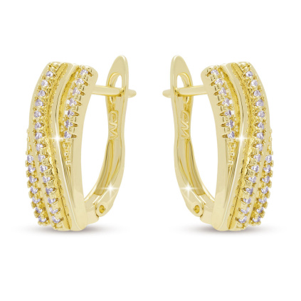 DUBAI 3869 Náušnice zirkony  Ellami