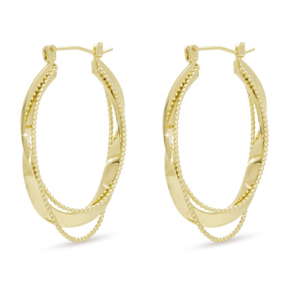 DUBAI 3874 Náušnice ovály  Ellami