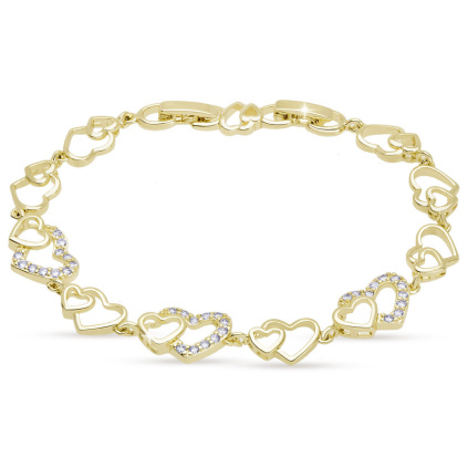 VERONA 3126 Náramek srdce otevřený  Ellami