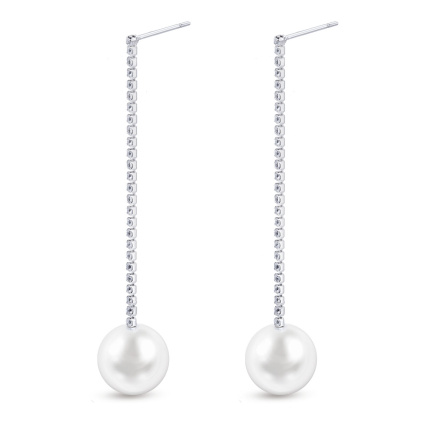 PARIS 3865 Náušnice perla visací  Ellami