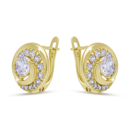 Zirkonové náušnice točené 3901