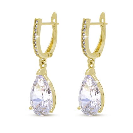 PARIS 3909 Náušnice zirkon kapka  Ellami