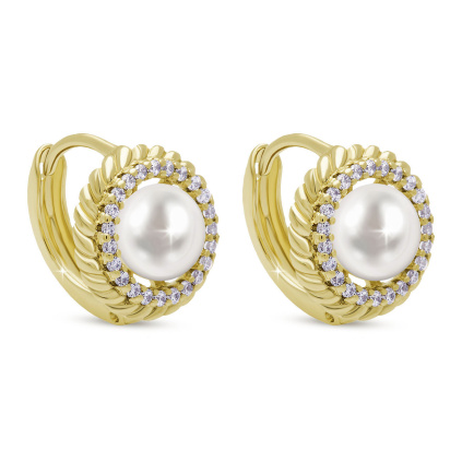 PARIS 3895 Náušnice cop s perlou  Ellami