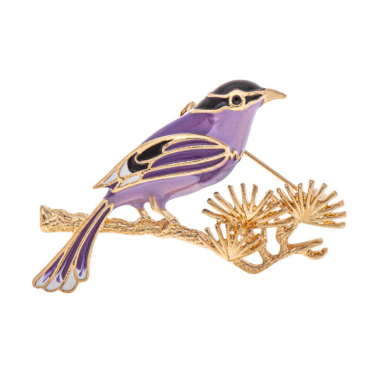 Brož pták fialový 9002005