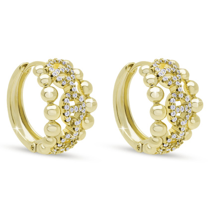 DUBAI 3921 Luxusní zlaté kruhy  Ellami