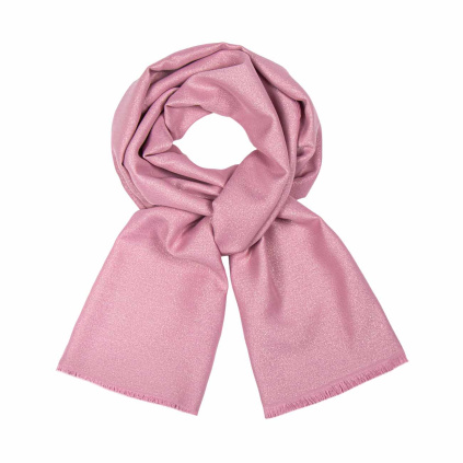 Dámský šál třpitivý růžový 7200812-6
