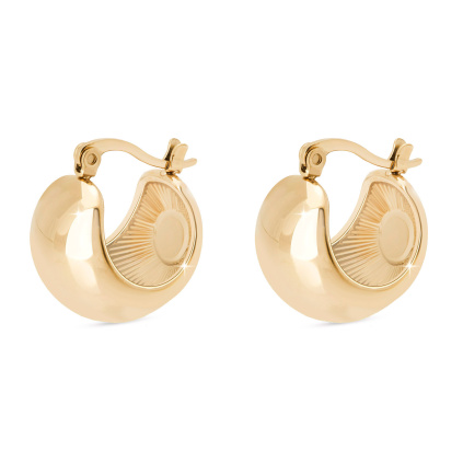 DUBAI 3066 Pozlacené široké kruhy  Ellami