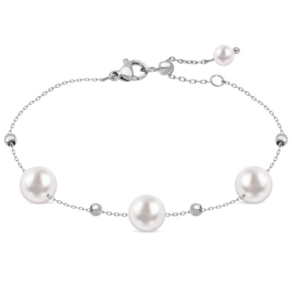 PARIS 3174 Náramek perlový chirurgická ocel  Ellami