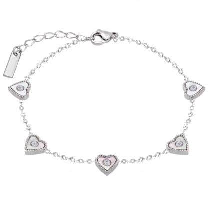 VERONA 3189 Srdíčkový náramek chirurgická ocel  Ellami