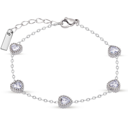 VERONA 3193 Náramek chirurgická ocel srdce  Ellami