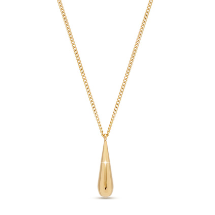 Řetízek s přívěskem kapky pozlacený 2640