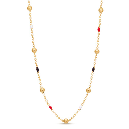 Řetízek z chirurgické oceli barevné detaily 2642