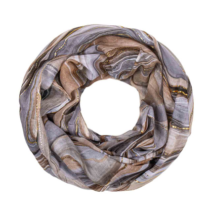 Dámský lehký tunel hnědý mramor 7200824