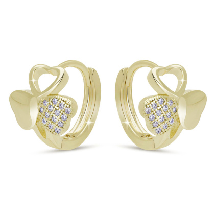 VERONA 3981 Náušnice tři srdíčka  Ellami