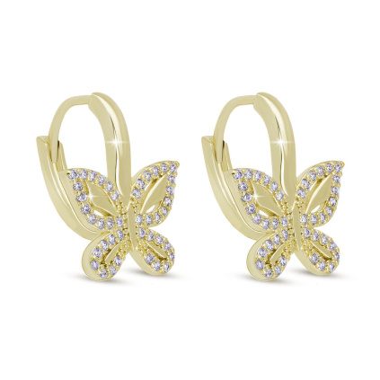 Náušnice motýlci 3982
