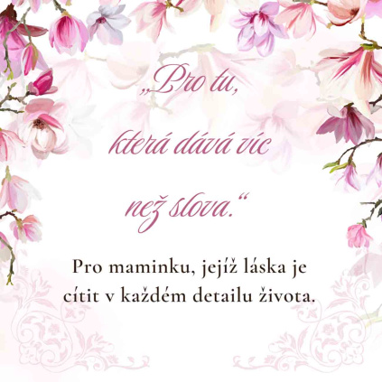 Dárková kartička s textem "Pro tu, která dává víc..." K2