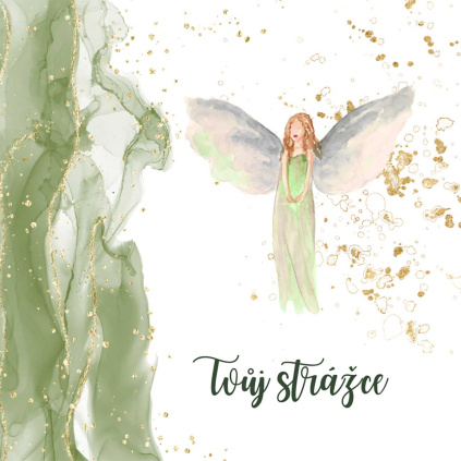 Dárková kartička s textem "Tvůj strážce..." K37
